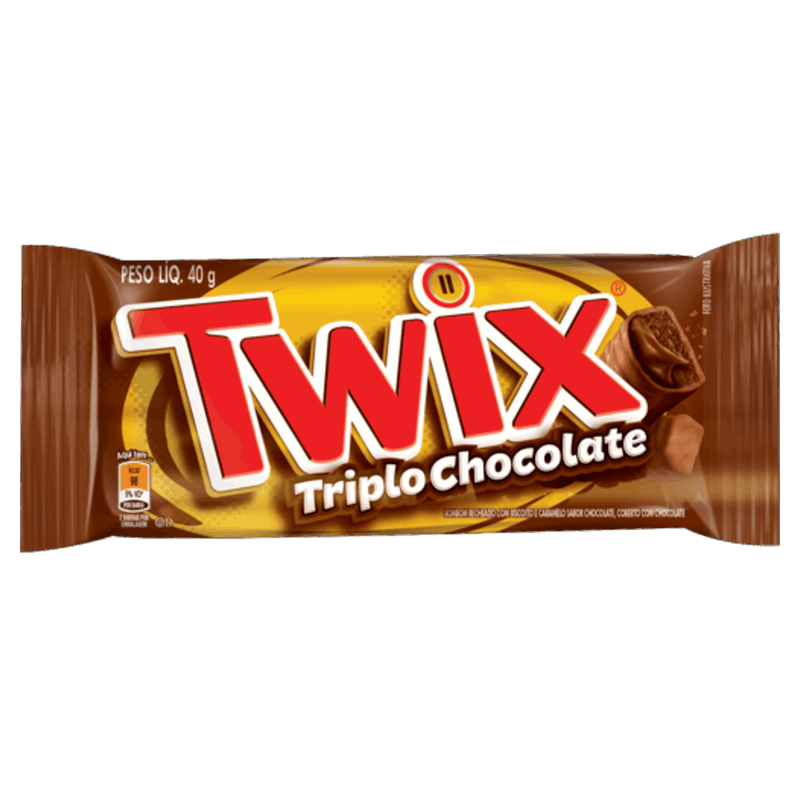 Chocolate Twix Triplo Chocolate Pacote 40g
