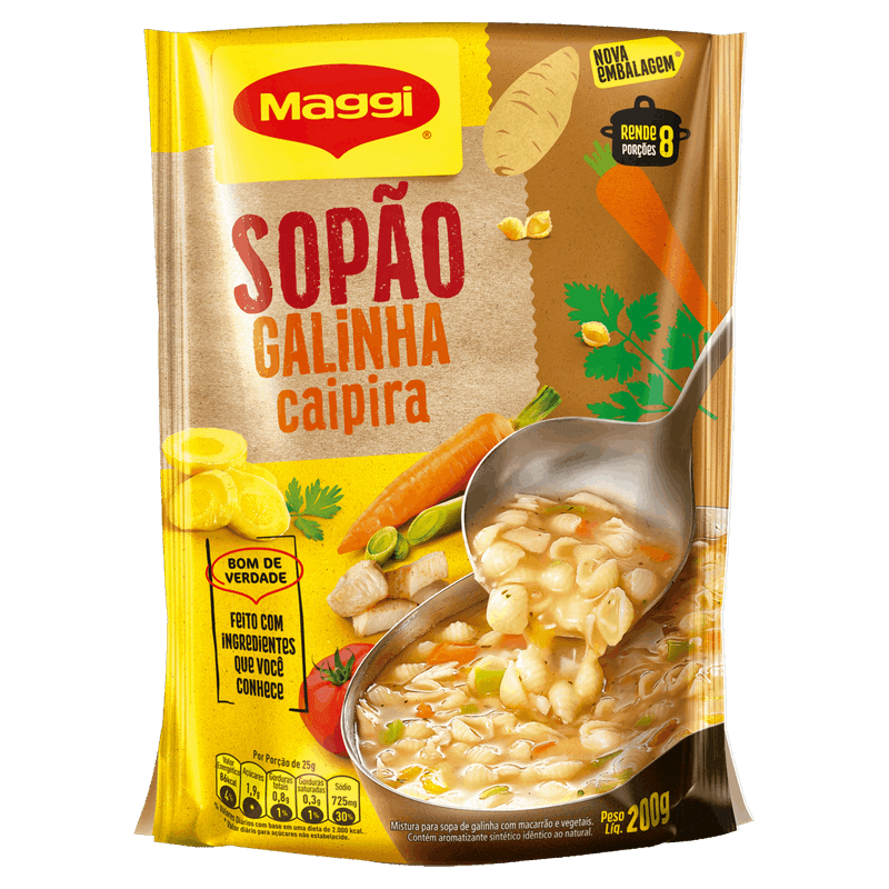 Sopão Galinha Caipira Maggi Sachê 200g