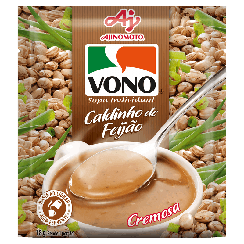 Sopa Individual Cremosa Caldinho de Feijão Vono Pacote 18g