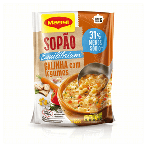 Sopão Galinha com Legumes Maggi Equilibrium Sachê 150g