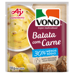 Sopa Individual Batata com Carne Menos Sódio Vono Pacote 18g