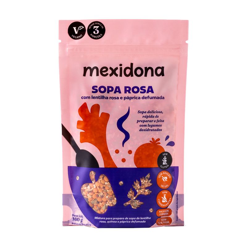 Sopa Mexidona Rosa Pacote 160g