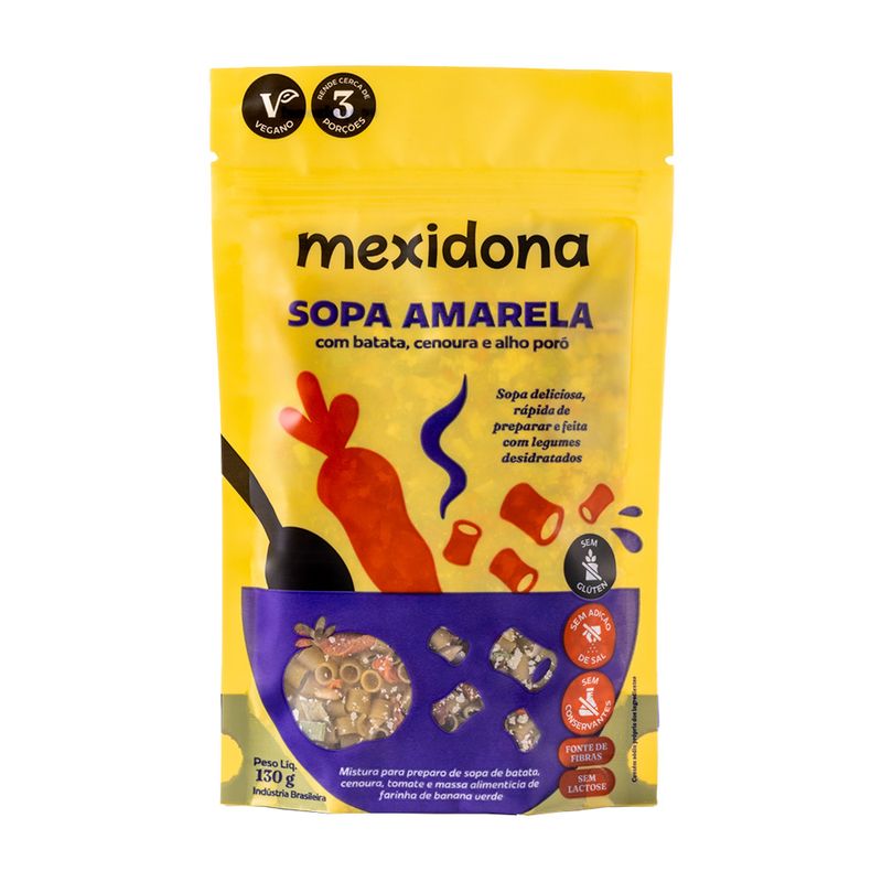 Sopa Mexidona Amarela Pacote 130g