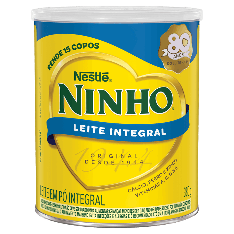 Leite Pó Ninho Integral Lata 380g