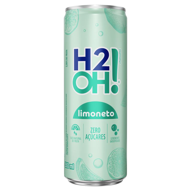 Refrigerante Limoneto Zero Açúcar H2OH! Lata 350ml