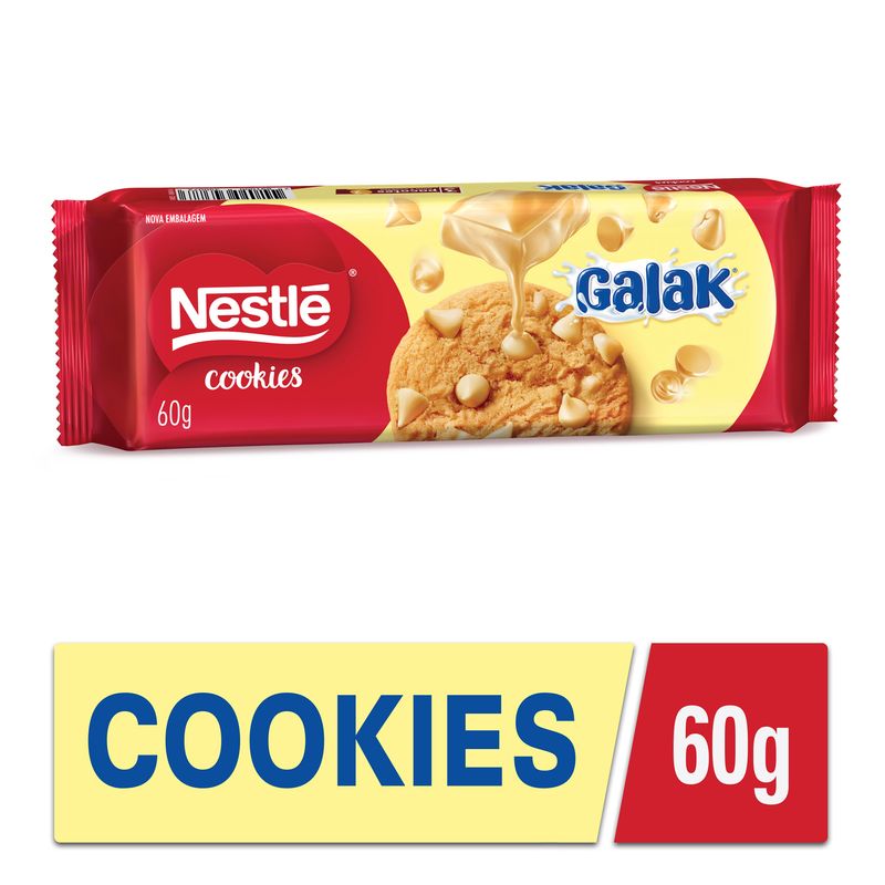 Biscoito Cookie Galak Nestlé Pacote 60g