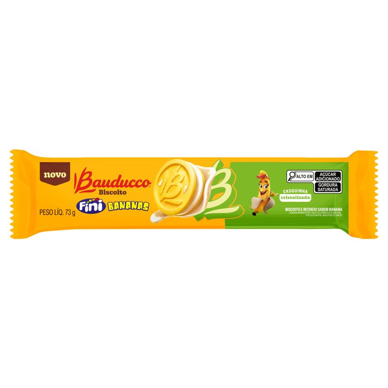 Biscoito Fini Bananas Bauducco Pacote 73g