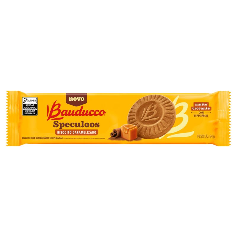 Biscoito Caramelizado Bauducco Speculoos Pacote 84g