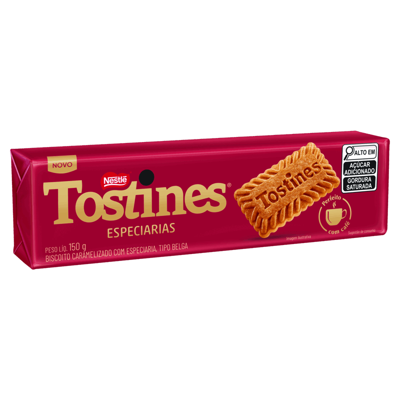 Biscoito Belga Tostines Especiarias Pacote 150g