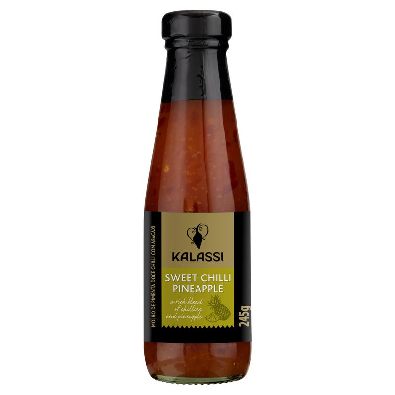 Molho de Pimenta Sweet Chilli com Abacaxi Kalassi Vidro 245g