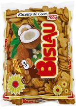 Biscoito Bislau Rosca Sabor Coco Pacote 700g