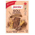 Biscoito Integral Cacau & Cereais Jasmine Sou Sweet Caixa 75g