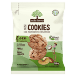 Biscoito Integral Orgânico Coco & Castanhas Mãe Terra Mini Cookies Pacote 120g