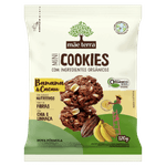 Biscoito Integral Orgânico Banana & Cacau Mãe Terra Mini Cookies Pacote 120g