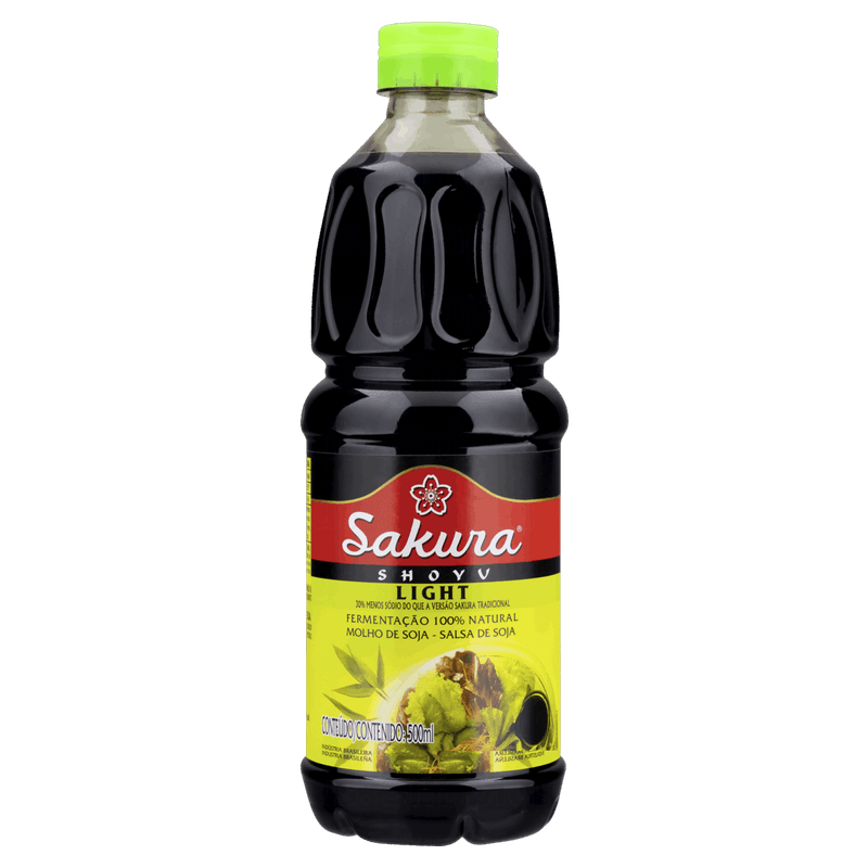 Molho Shoyu Light Sakura Garrafa 500ml