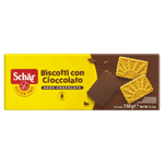 Biscoito Cobertura Chocolate Amargo sem Glúten Schär Caixa 150g
