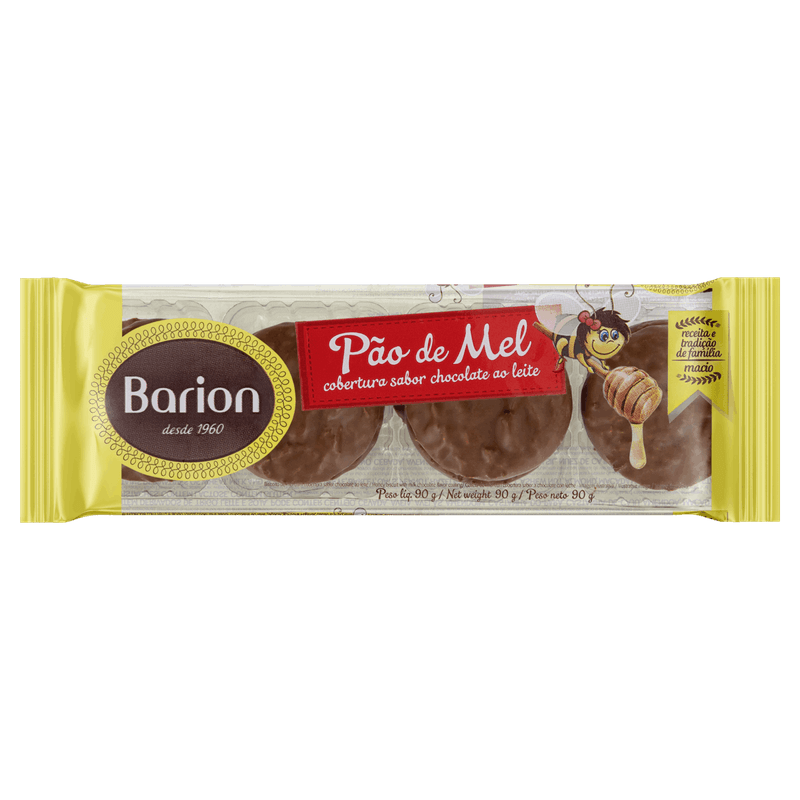 Pão de Mel Barion Bandeja 90g