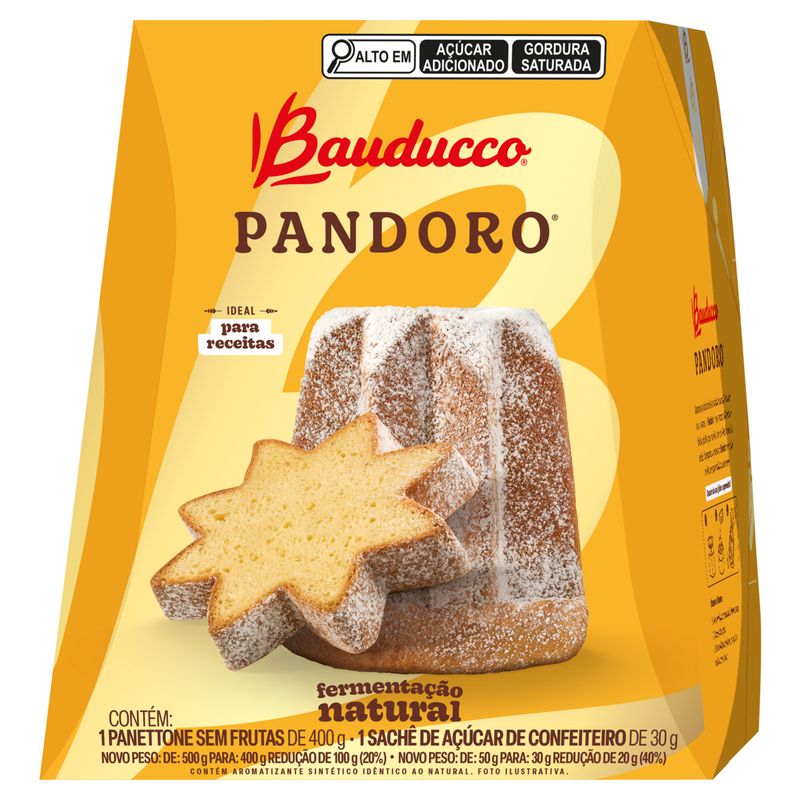 Panettone Pandoro Bauducco Caixa 430g