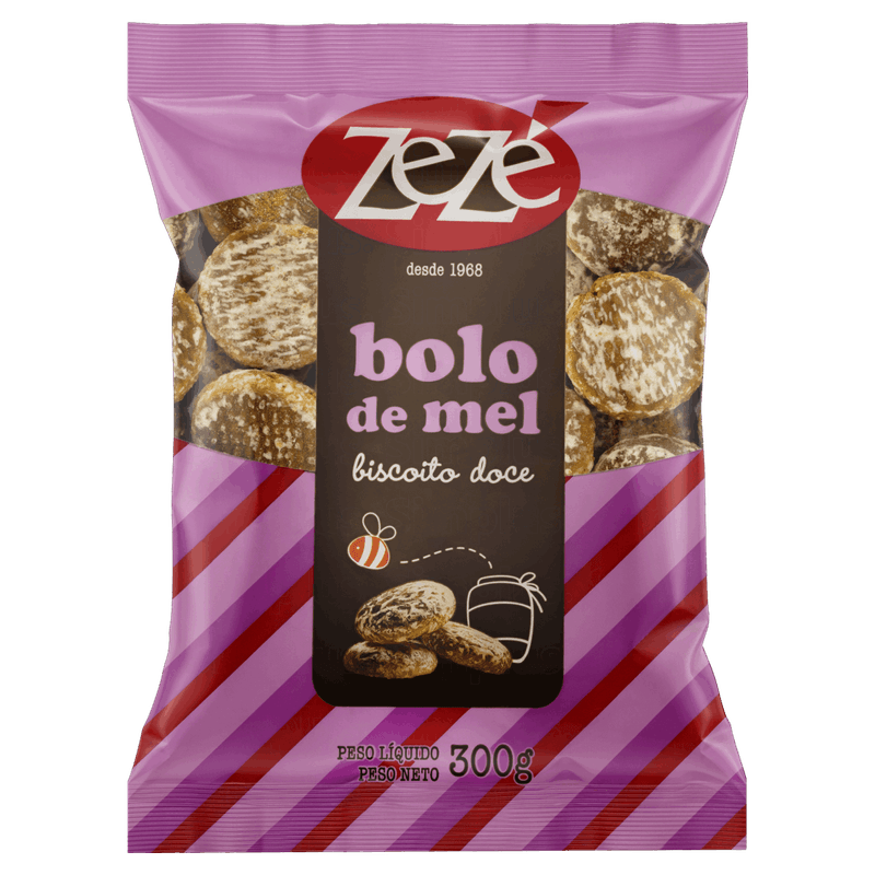 Biscoito Bolo de Mel Zezé Pacote 300g