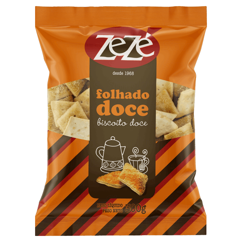 Biscoito Doce Folhado Zezé Pacote 300g