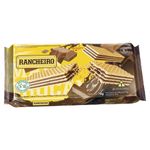 Biscoito Wafer Vegano Recheio Chocolate Rancheiro Pacote 78g