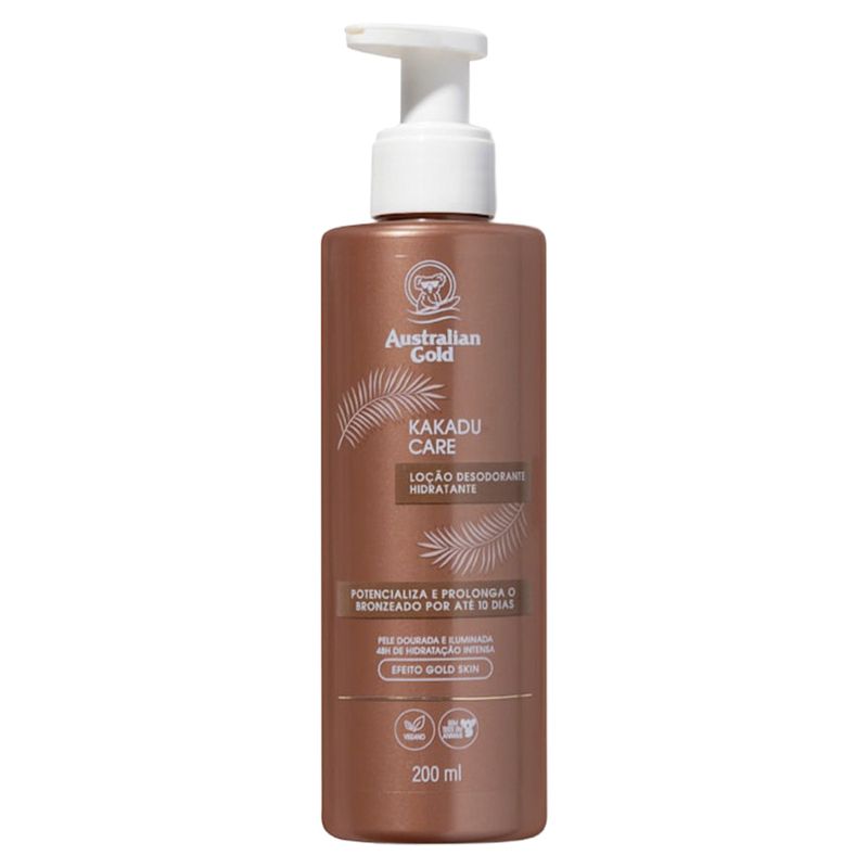 Loção Desodorante Hidratante Australian Gold Kakadu Care Frasco 200ml Pump