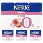 Iogurte Desnatado Morango Zero Lactose Nestlé Bandeja 510g 6 Unidades