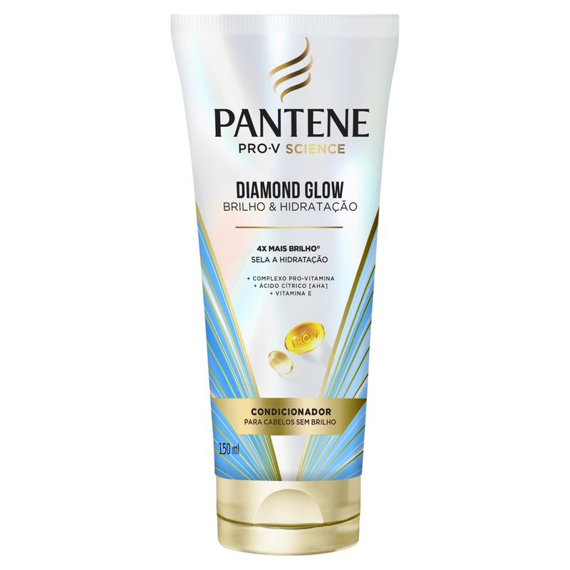 Condicionador Pantene Diamond Glow Brilho & Hidratação Bisnaga 150ml