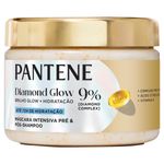 Máscara Intensiva Pantene Diamond Glow Brilho + Hidratação Pote 270ml