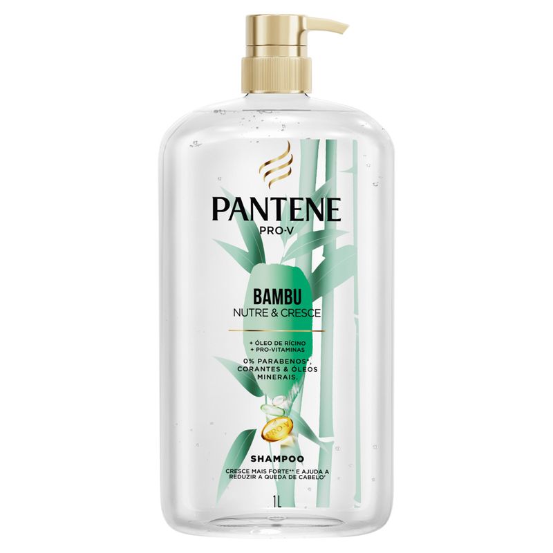 Shampoo Pantene Bambu Nutre & Cresce Frasco 1l Pump
