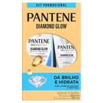 Kit Shampoo 300ml + Condicionador 150ml Pantene Diamond Glow Brilho & Hidratação