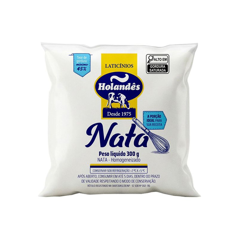Nata Holandês Pacote 300g