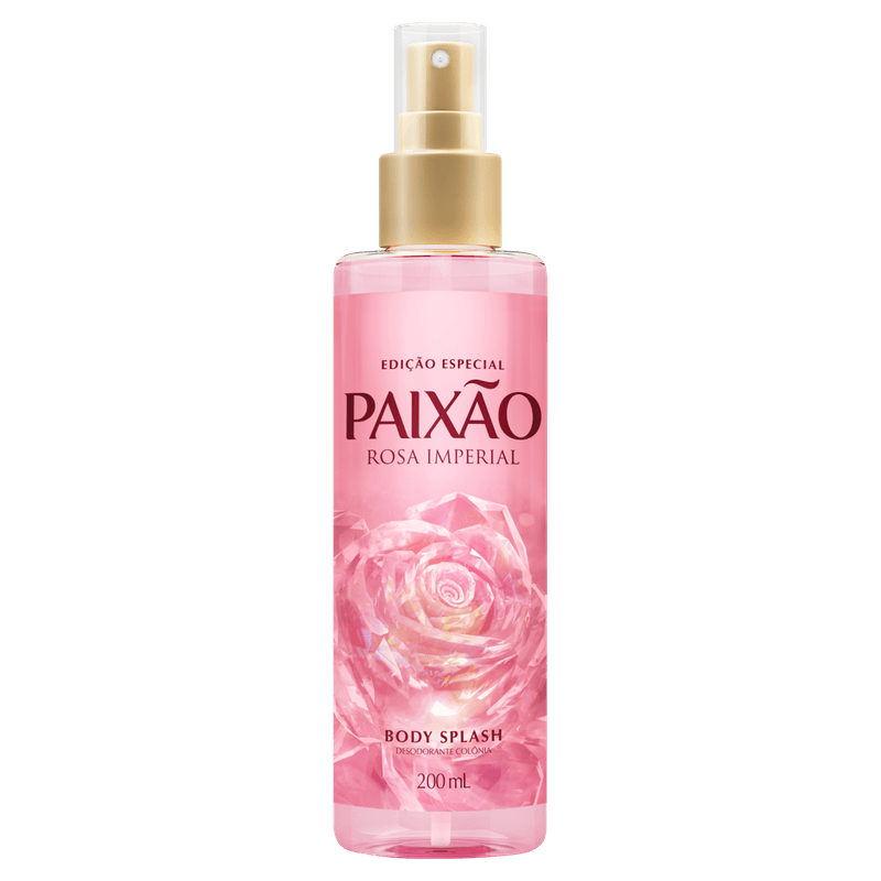 Body Splash Rosa Imperial Paixão Frasco 200ml Spray