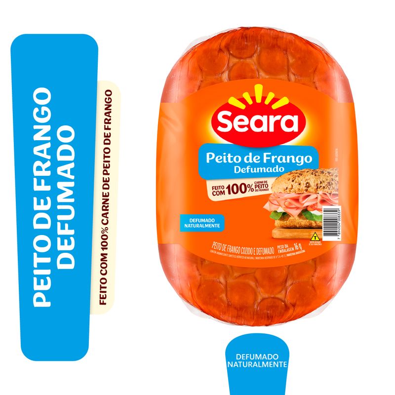 Peito de Frango Cozido e Defumado Fatiado Seara Kg