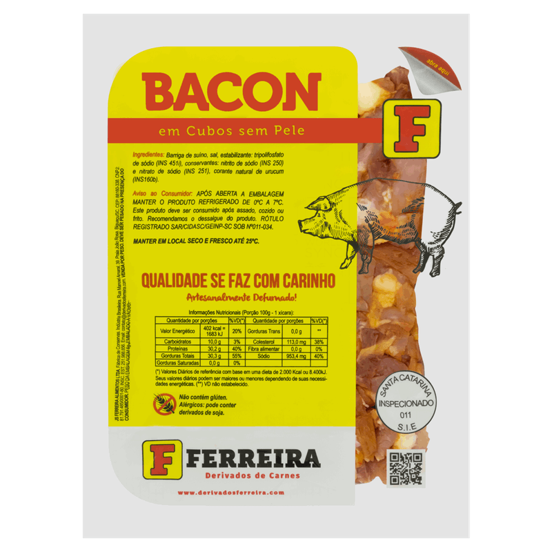 Bacon em Cubos Ferreira Kg