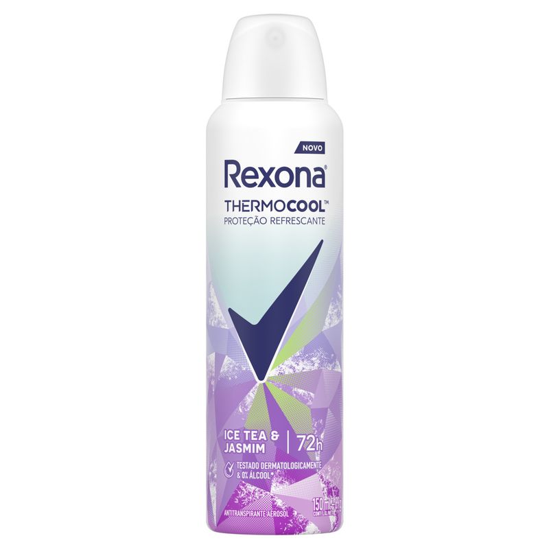 Antitranspirante Aerossol Ice Tea & Jasmim Rexona Thermocool 150ml Spray