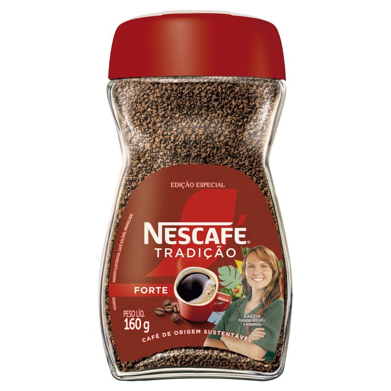 Café Solúvel Granulado Forte Nescafé Tradição Pote 160g