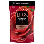 Sabonete Líquido Morango e Camélia Lux Sachê 200ml Refil Econômico