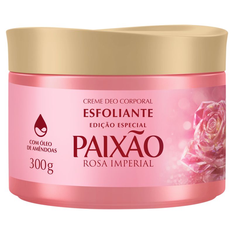 Esfoliante Corporal Rosa Imperial Paixão Pote 300g