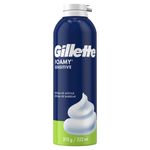 Espuma de Barbear Sensitive Gillette Foamy Frasco 322ml Pump