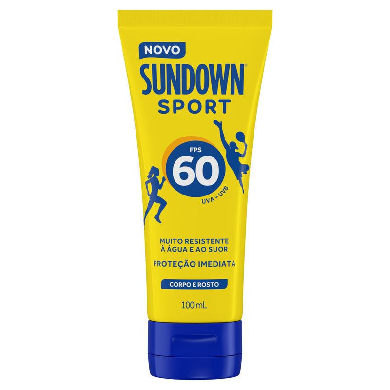 Protetor Solar FPS 60 Sundown Sport Bisnaga 100ml