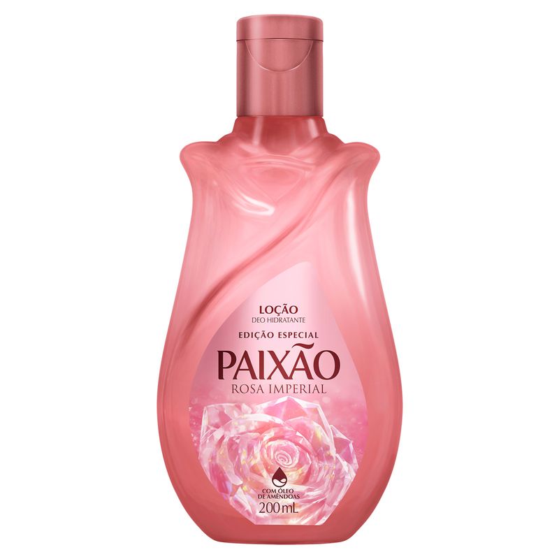 Deo-Hidratante Loção Rosa Imperial Paixão Frasco 200ml