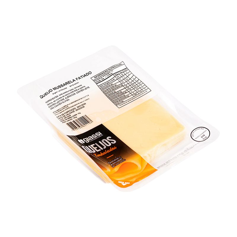 Queijo Mussarela La Paulina Giassi Fatiado Pacote 150g
