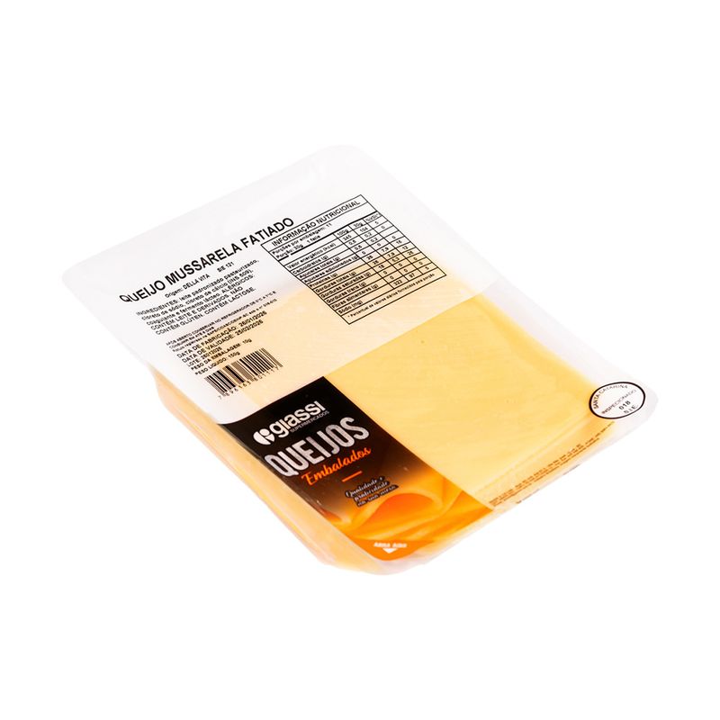 Queijo Mussarela Della Vita Giassi Fatiado Pacote 150g