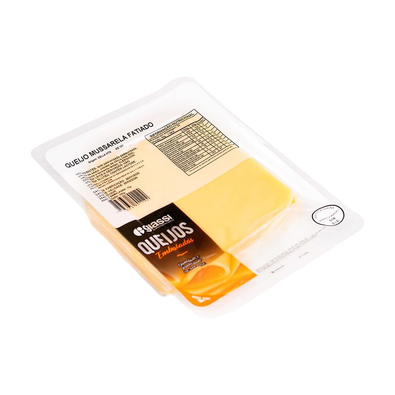 Queijo Mussarela Della Vita Giassi Fatiado Pacote 300g