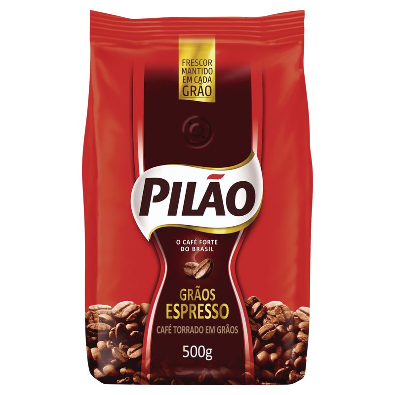 Café Torrado em Grãos Espresso Pilão Pacote 500g