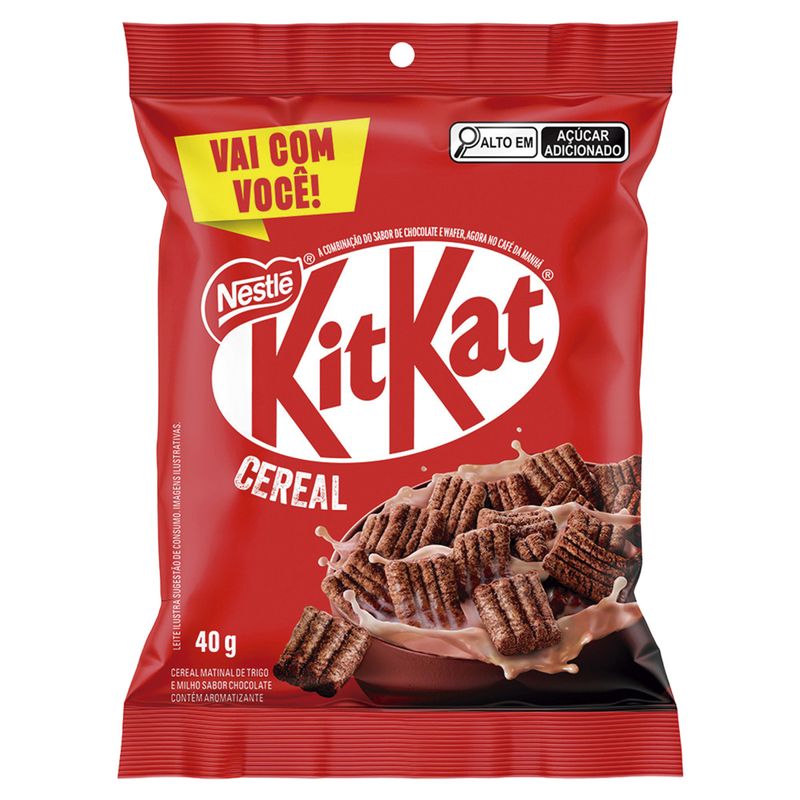 Cereal Matinal Chocolate Kitkat Nestlé Pacote 40g