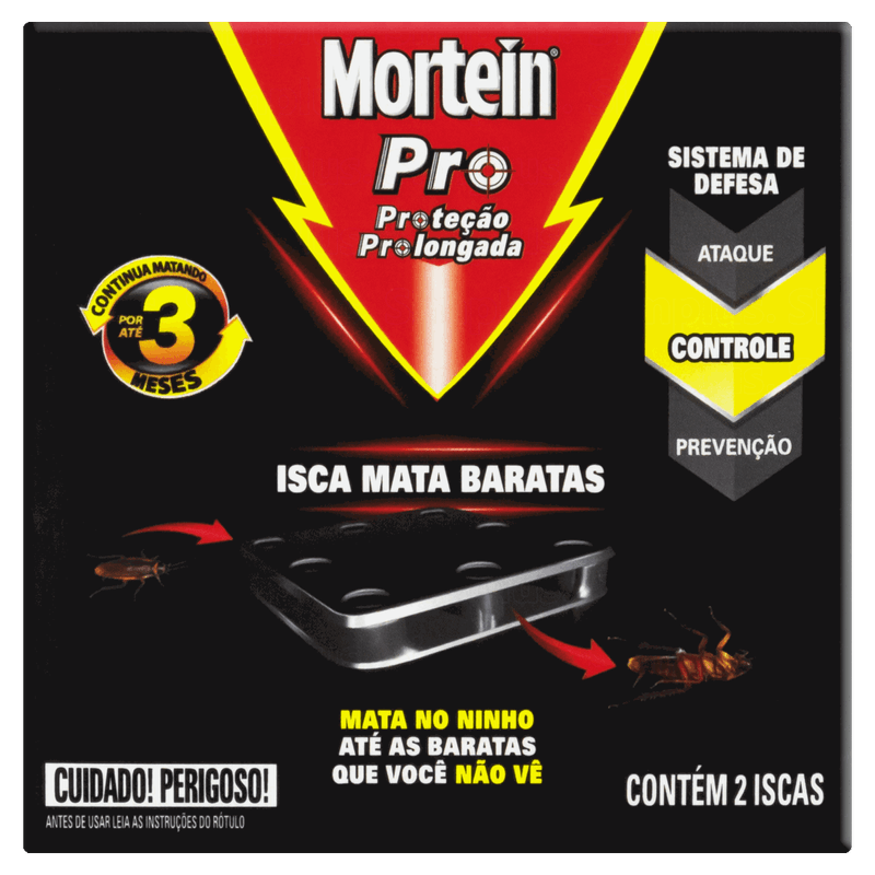 Inseticida Isca Mata Baratas Mortein Pro Caixa 2 Unidades