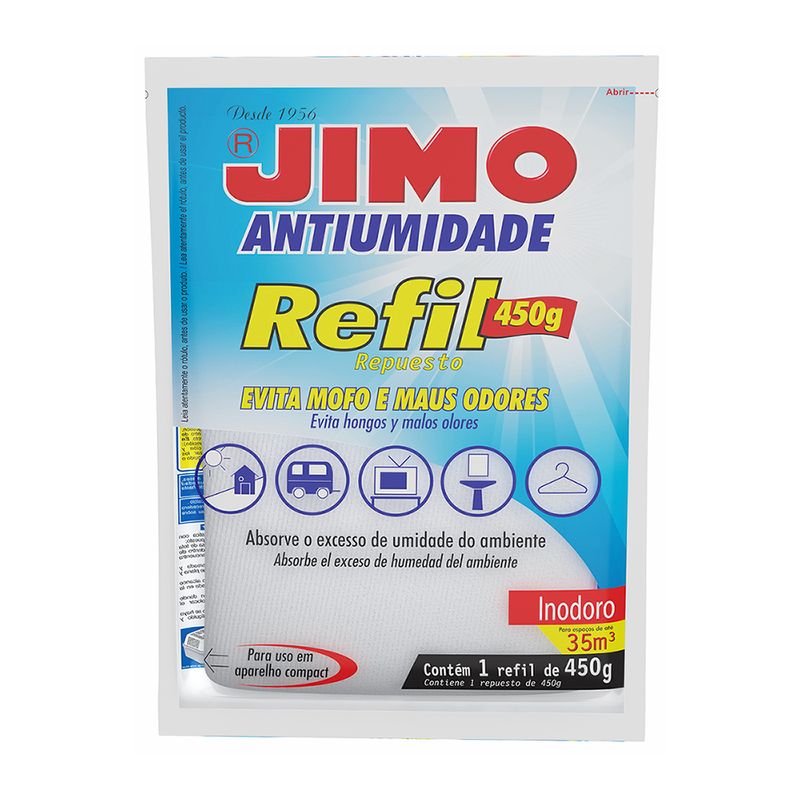 Antiumidade Inodoro Jimo Pacote 450g Refil