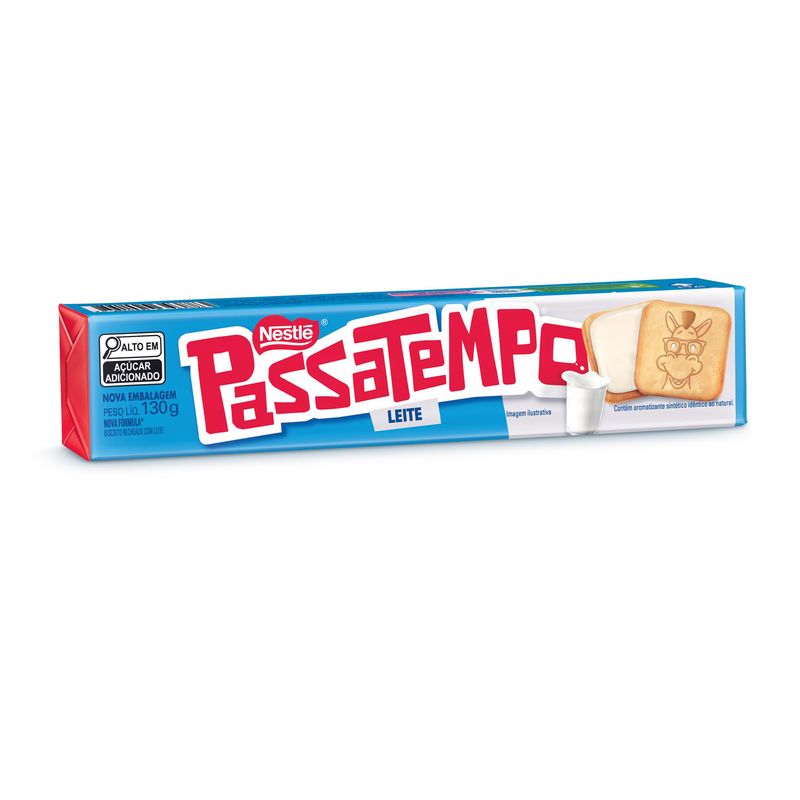 Biscoito Recheio Leite Passatempo Pacote 130g